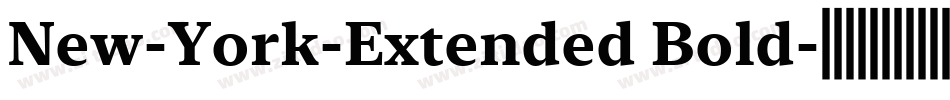 New-York-Extended Bold字体转换